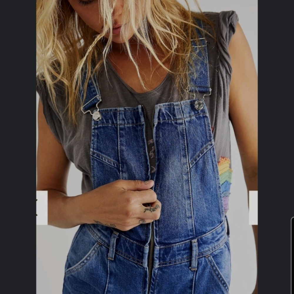 Denim Blue Women's Overalls